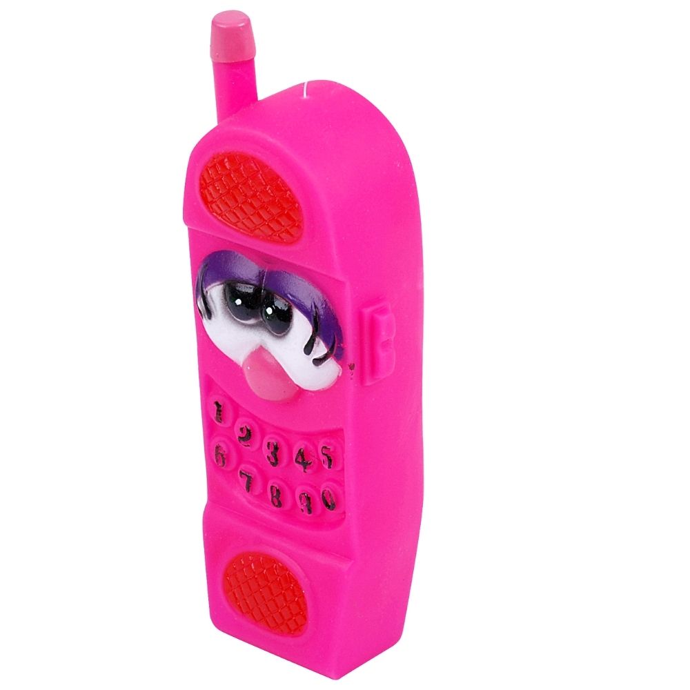Jucărie pentru câini, formă de telefon mobil, Dogi, 5×15 cm, roz