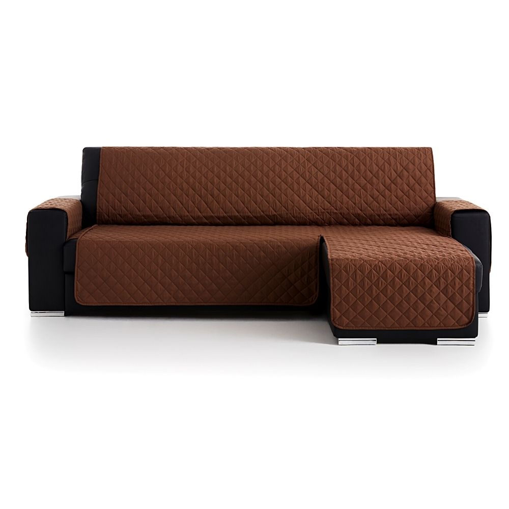 Husă canapea colțar de stânga sau dreapta, Easy Cover Protect, 240×150 cm, maro
