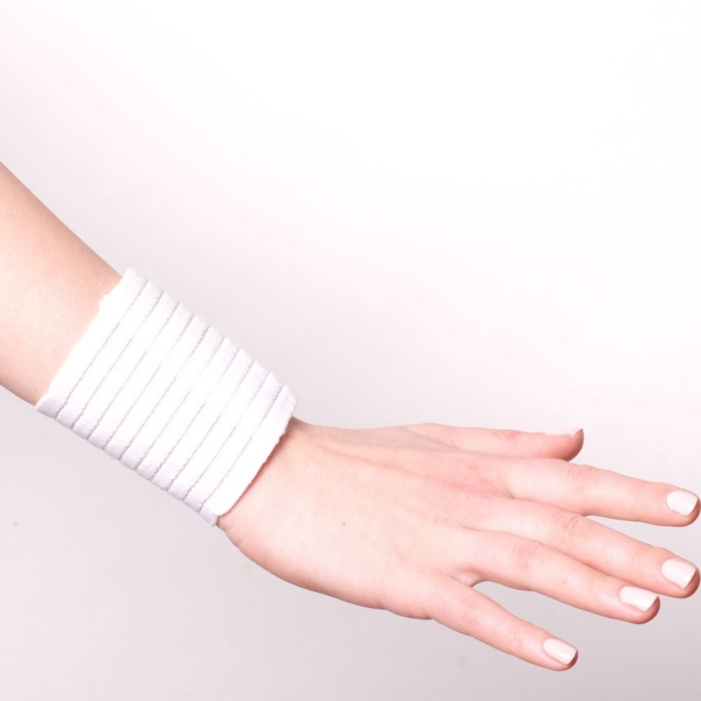 Set 2 bandaje elastice de protecție pentru încheietură, 23×7.5×0.3 cm