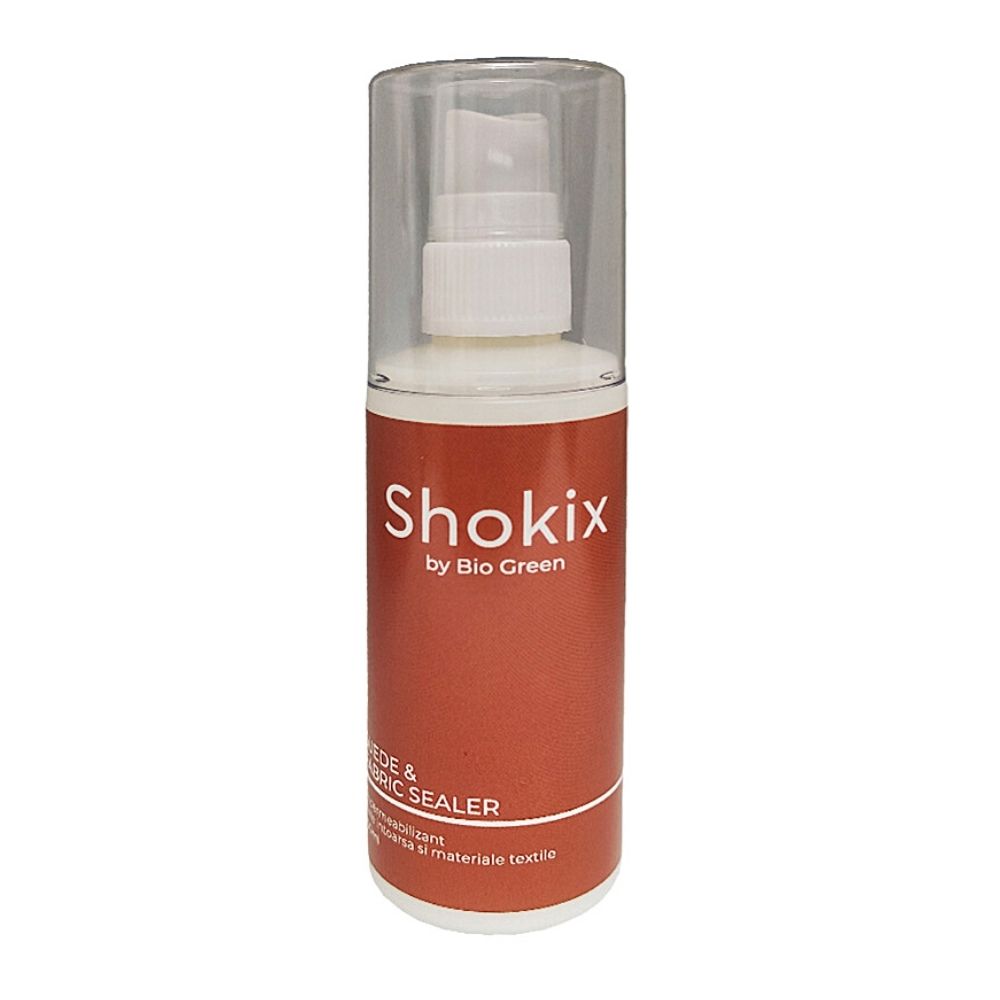 Spray impermeabilizare încălțăminte piele întoarsă și textile Shoekix, Bio Green, 200 ml
