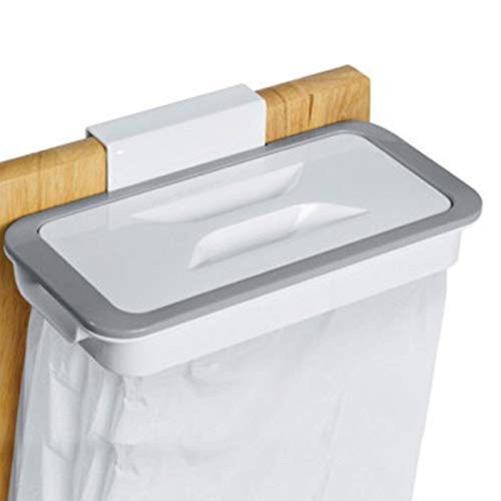 Suport din plastic pentru sacul de gunoi, cu capac si sistem de prindere