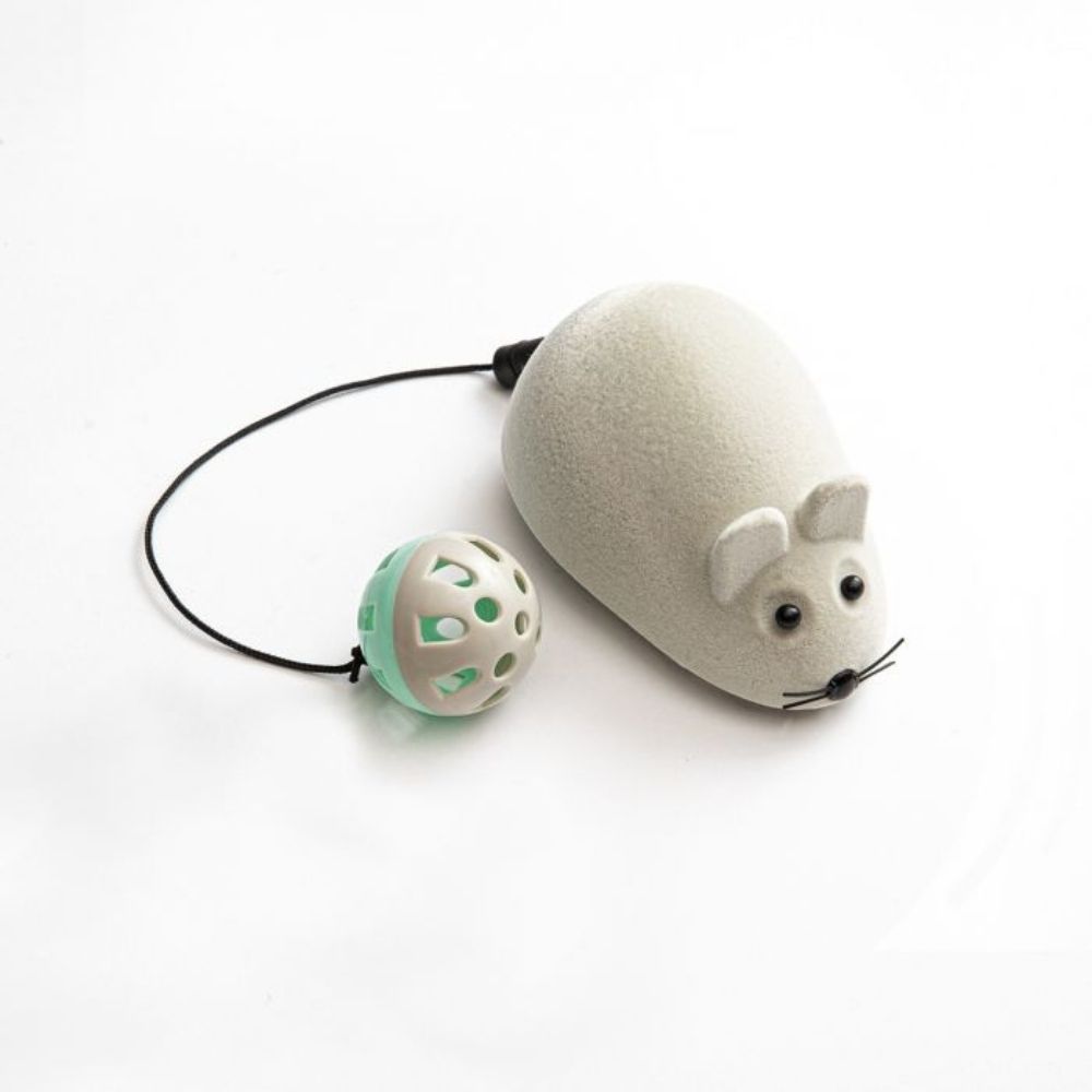 Jucărie interactivă pentru pisici, formă șoarece, Mouse Bounce