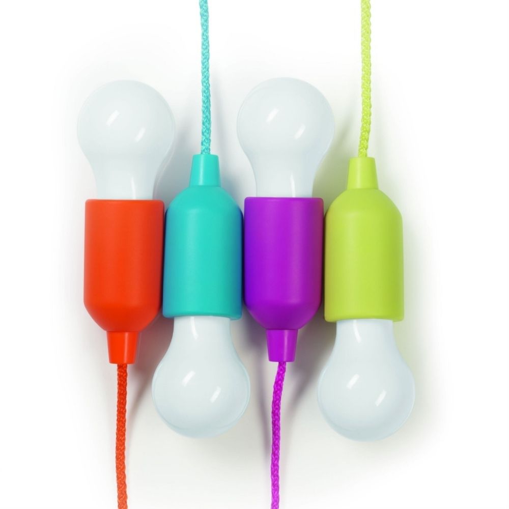 Set 4 becuri LED decorative fără fir Happy Lights, multicolore