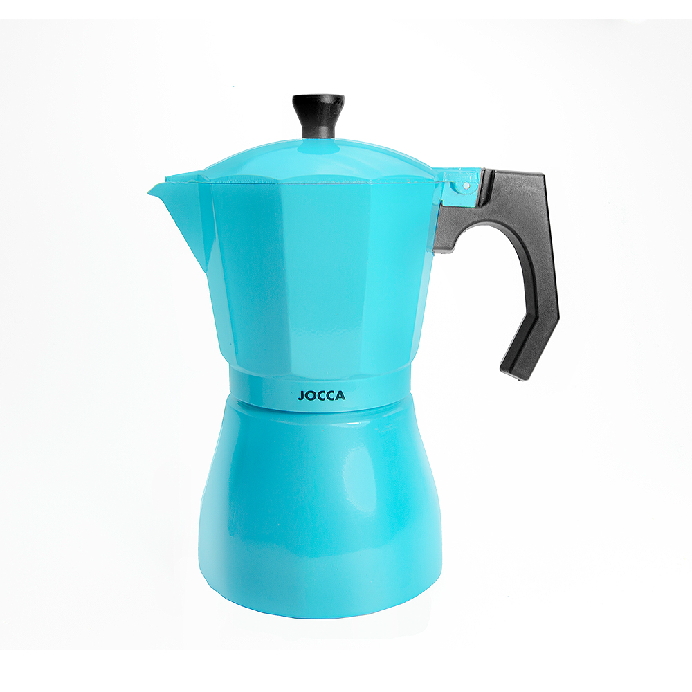 Espressor cafea pentru aragaz, bleu