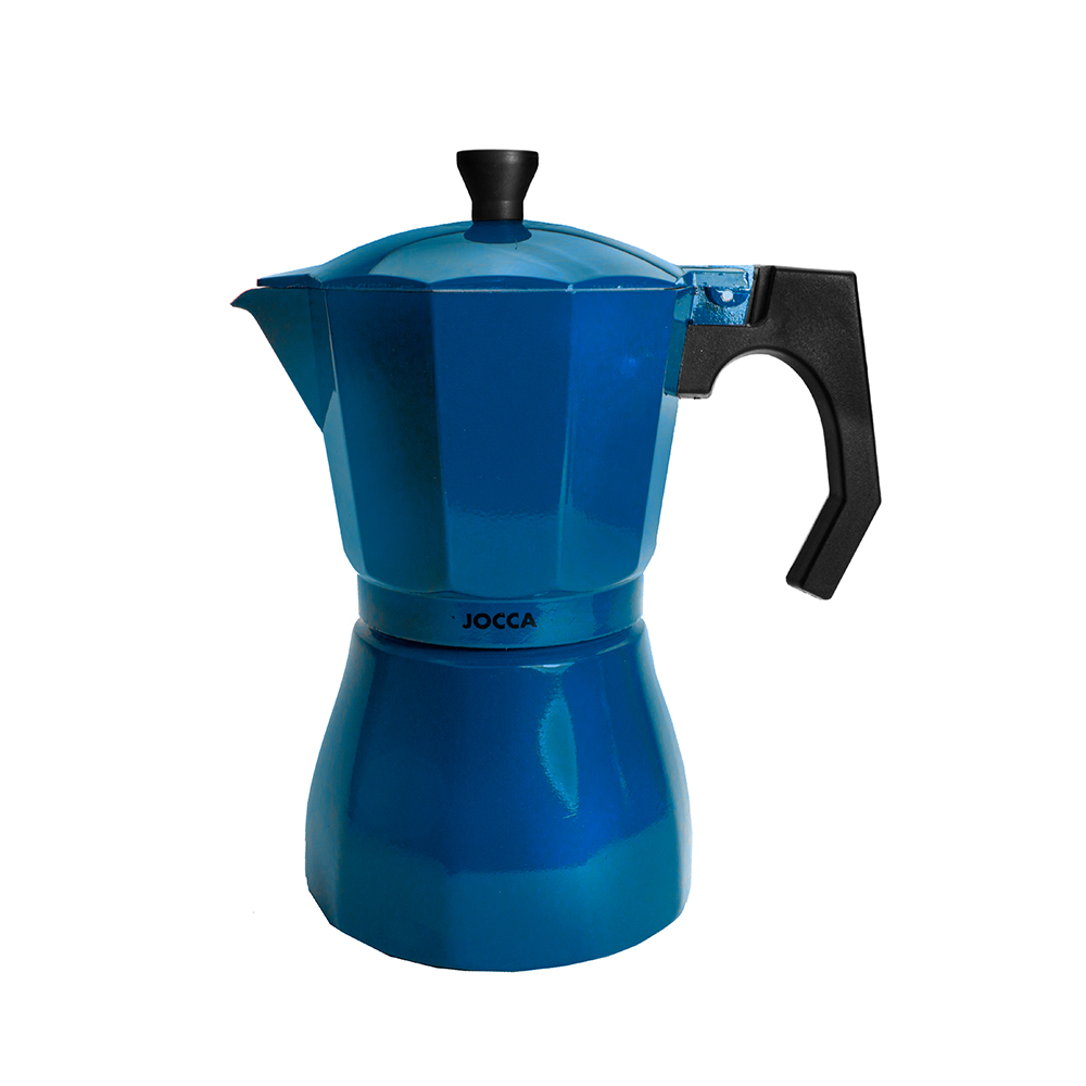 Espressor cafea pentru aragaz, albastru