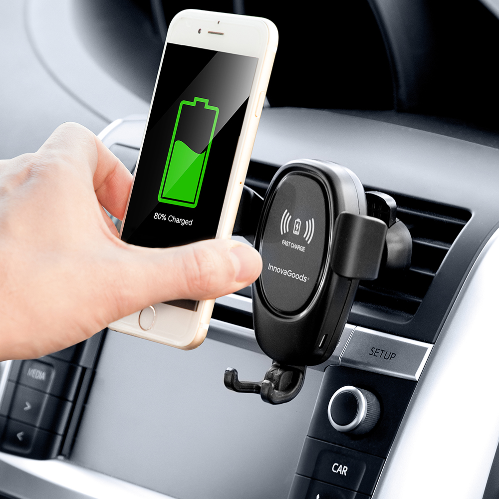 Suport auto pentru telefon cu încărcător wireless Smart Car Holder