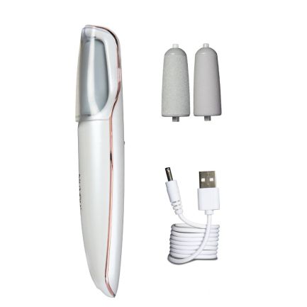 Pilă electrică pentru îngrijirea picioarelor, Pedi Roller, lumină LED și încărcare USB