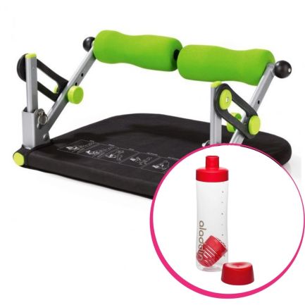 Set Aparat de fitness SwingMaxx Basic + Sticlă gradată cu infuzor, roșie