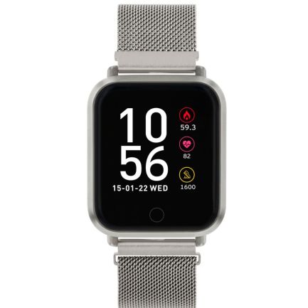 Ceas smartwatch Reflex Active RA06-4049, brățară din otel inoxidabil, argintiu