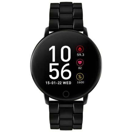 Ceas smartwatch Reflex Active RA05-4070, brățară din otel inoxidabil, negru