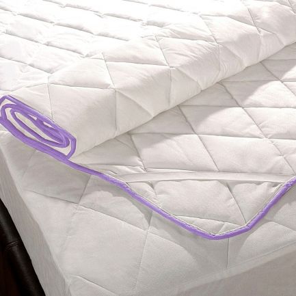 Protecție hipoalergenică pentru saltea cu elastic, tratată cu lavandă,140x200 cm, Easy Sleep Violet