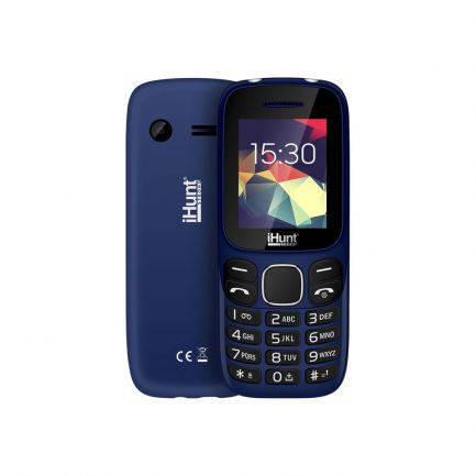 Telefon mobil cu butoane, Feature Compact, Dual SIM, 2G, Albastru