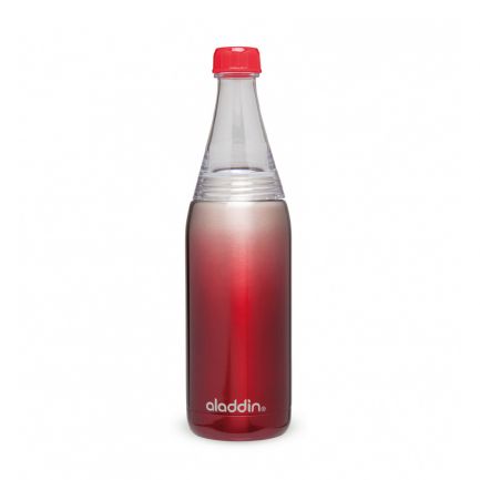 Sticlă inox cu sistem de răcire și închidere ermetică, roșie, 0.6L