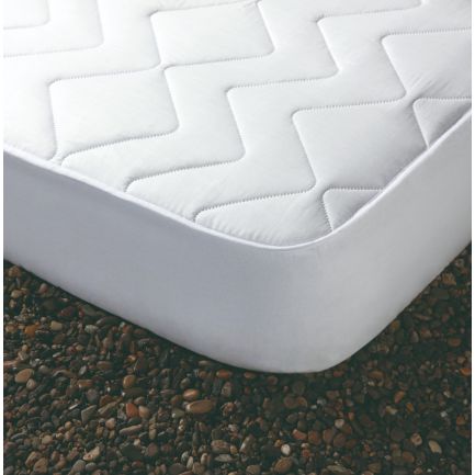 Protecție saltea matlasată cu elastic impermeabilă, 90x200cm, albă