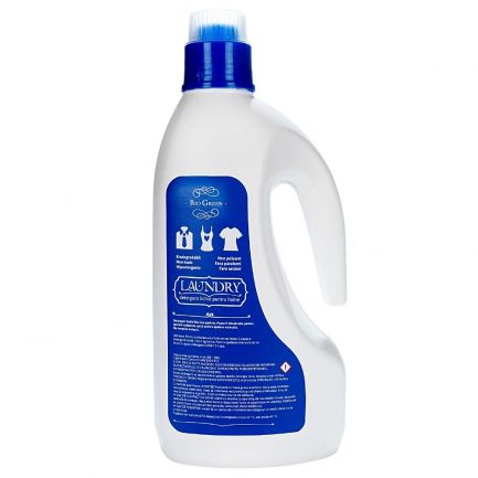 Detergent lichid pentru spălarea manuală și automată a hainelor, Bio Green, 1.5 L