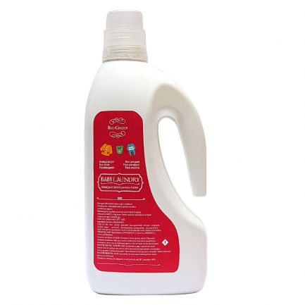 Detergent lichid pentru spălarea manuală și automată a hainelor pentru copii și bebeluși, Bio Green, 1,5 L