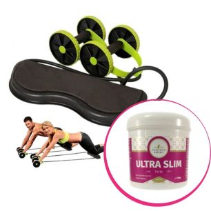 Pachet avantajos: Aparat multifuncțional pentru fitness Revoflex + Cremă pentru reducerea grăsimii corporale Ultra Slim Forte