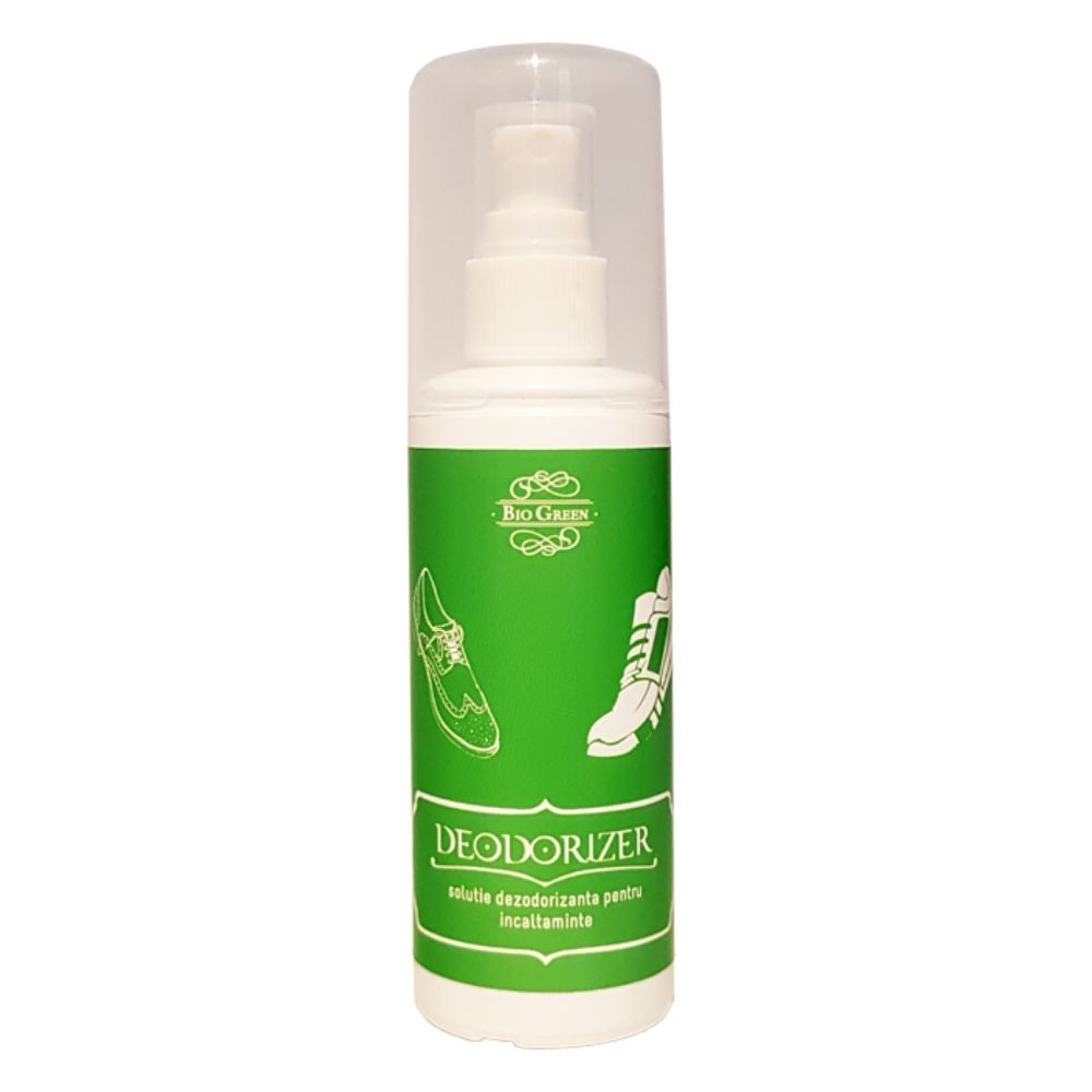 Solutie spray pentru eliminarea mirosurilor din pantofi Deodorizer, Bio Green, 100 ml