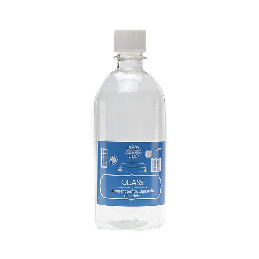 Detergent lichid pentru suprafețe din sticlă, Bio Green, 500 ml